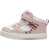 Kids Synthetic Leather Fashion Versatile Warm Waterproof High-Top Walking Shoes Baby Shoes Hazy-Pink White A22440050-2