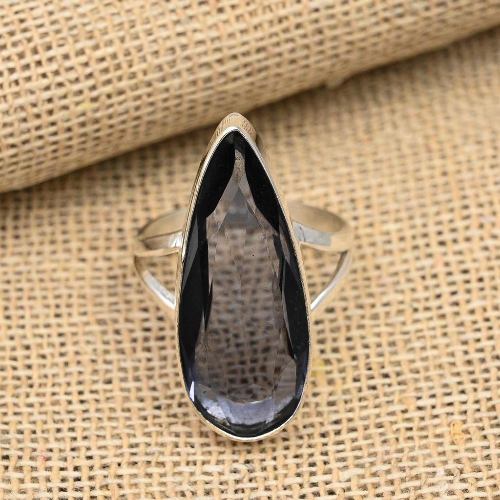 Ювелирные изделия из стерлингового серебра 925 пробы с драгоценным камнем иолит ручной работы на День Благодарения