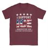 I Support Ice Immigration and Customs EnforceUnisext Patriot T Shirt Summer  Cotton TShirts For Unisexs Hippie Custom DIY Tshirt