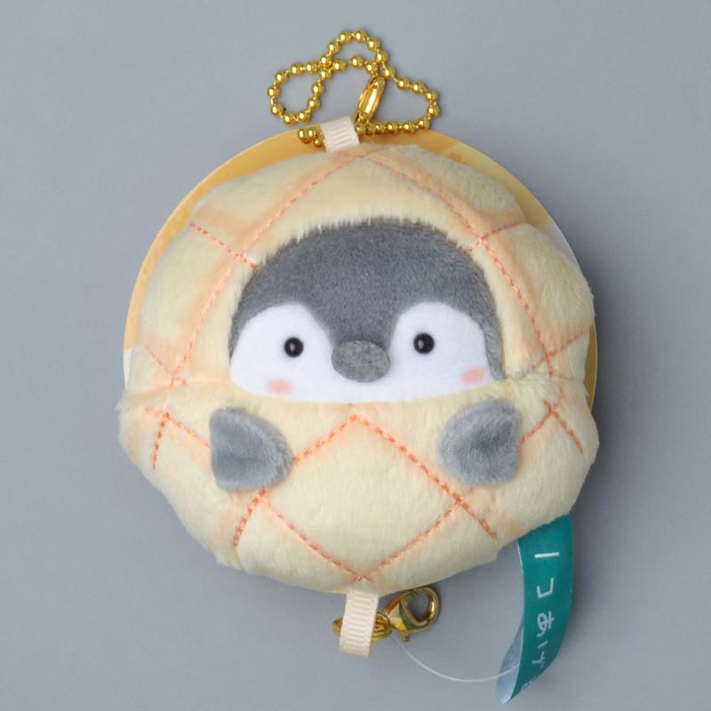 Penguin Egg Character Toast Pineapple Bun Plush Doll Keychain For Gift Giving