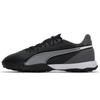 King Match Comfortable TT (Rubber Studs) Artificial Turf Soccer Shoes Men Soccer Shoes Black Gray 107879-01