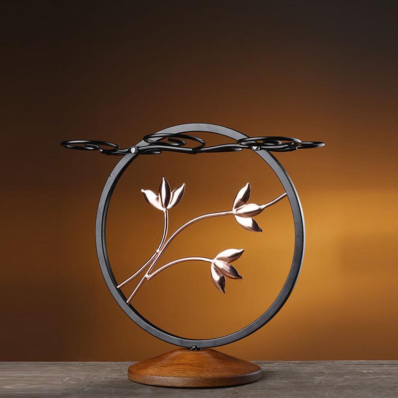 Ретро креативная перевернутая стойка для винных бокалов для домашнего декора