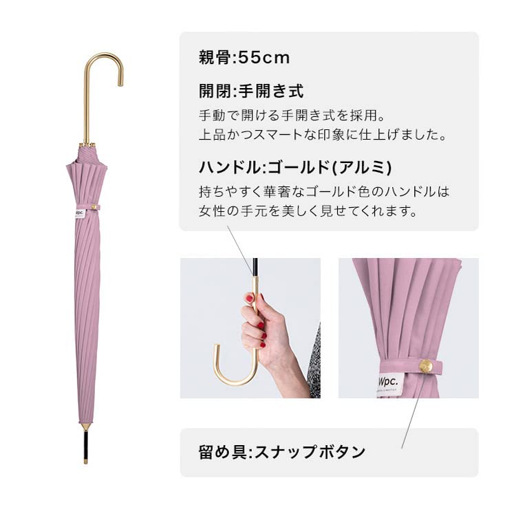 16 сплошной длины как для солнца, так и для поездок на работу или хорошо сочетается с юкатами и тонкими женщинами [2023] Wpc. Зонт, спицы, темно-синий, зонт, 55см,