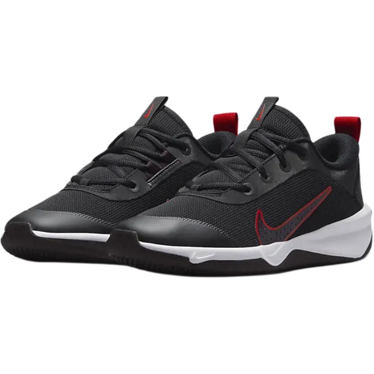 Nike Кроссовки Omni Multi-Court GS Black Gym Red Kids цвета цемента, серого, бордового и пепельного DM9027-008