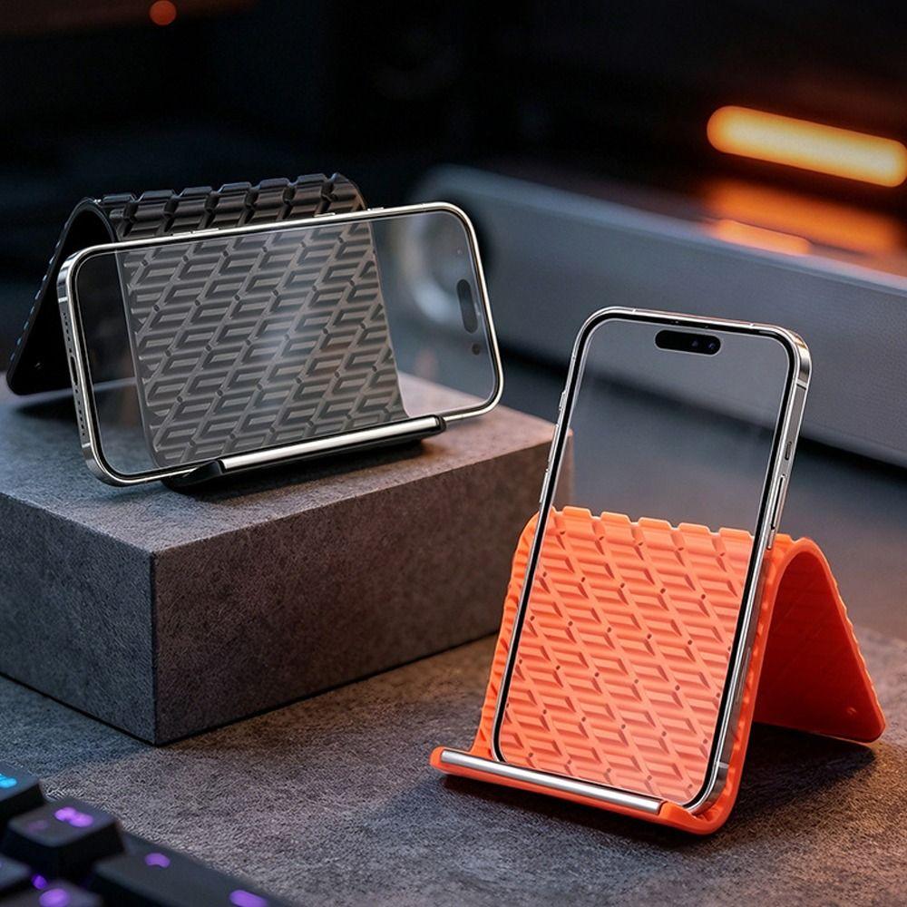 Adjustable Foldable Silicone Phone Holder Non-Slip Airplane Phone Holder