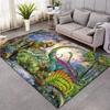 Cartoon Dinosaur Jungle Green Pattern Carpet Soft Non -Slip Indoor Rug Cartoon Game Rug Room Bedside Crawling Anti -Fall Floor Mat