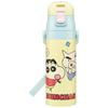 Children's Stainless Steel Water Bottle, Direct Drinking, 470ml, Crayon Shin-chan Design, Kid-Friendly and Lightweight, Insulated, for Girls an