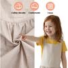 Kids Cross Back Apron with Pockets, Toddler Apron for Girls and Boys, Japanese Style Pinafore Aprons for Toddler Painting, Cooking, Baking, Gardening