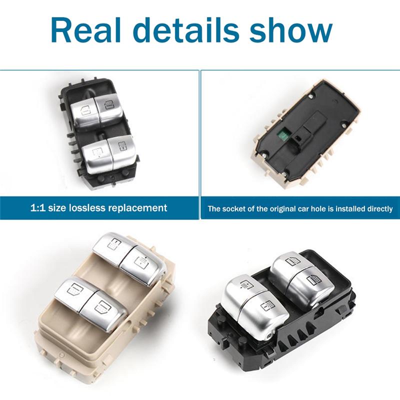 Window Lifter Control Button Sunroof Switch 2229051505 for Mercedes-Benz W222 S550E S600 2014-