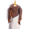 Women's Shawl New Scarf Autumn and Winter Large Plaid Triangle Scarf