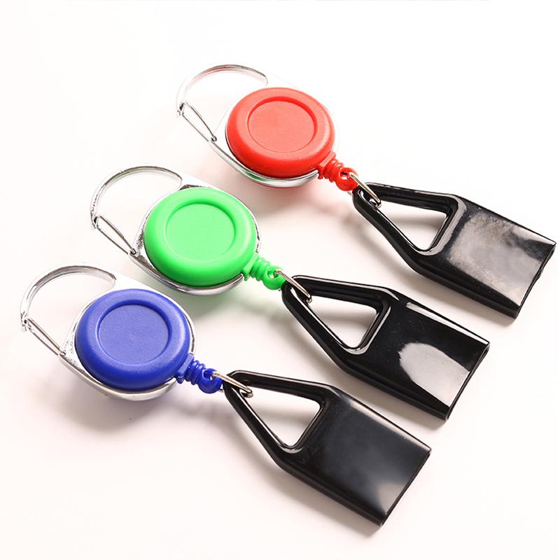 Outdoor Telescopic Buckle Cable Holder Certificate Buckle Anti Loss Device Telescopic Fire Machine Set Circular Easy Pull Buckle