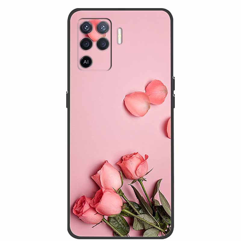 Для чехла OPPO Reno5 Lite Чехол Ударопрочный Мягкий силикон ТПУ Задняя крышка Для телефона Oppo Reno 5Z 5 Lite Чехол 5Lite CPH2205 Fundas