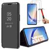 Case for Samsung Galaxy A34 5G - Black - Reinforced Protection - 2 Tempered Glasses - Semi-rigid