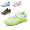 New Children's Football Shoes Girls Velcro Flat-bottomed Game Training Shoes Boys TF Broken Nails Primary School Sports Shoes