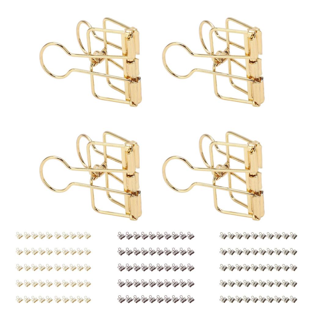 50 шт. зажимов 32 мм металлические с сильной силой зажима полые бумажные скрепки для офиса школы дома