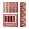 QIBEST Matte Velvet Matte Lipstick Set Non-stick Cup Does Not Fall Out Easy To Colour Nourishing Long-lasting Lipstick Makeup