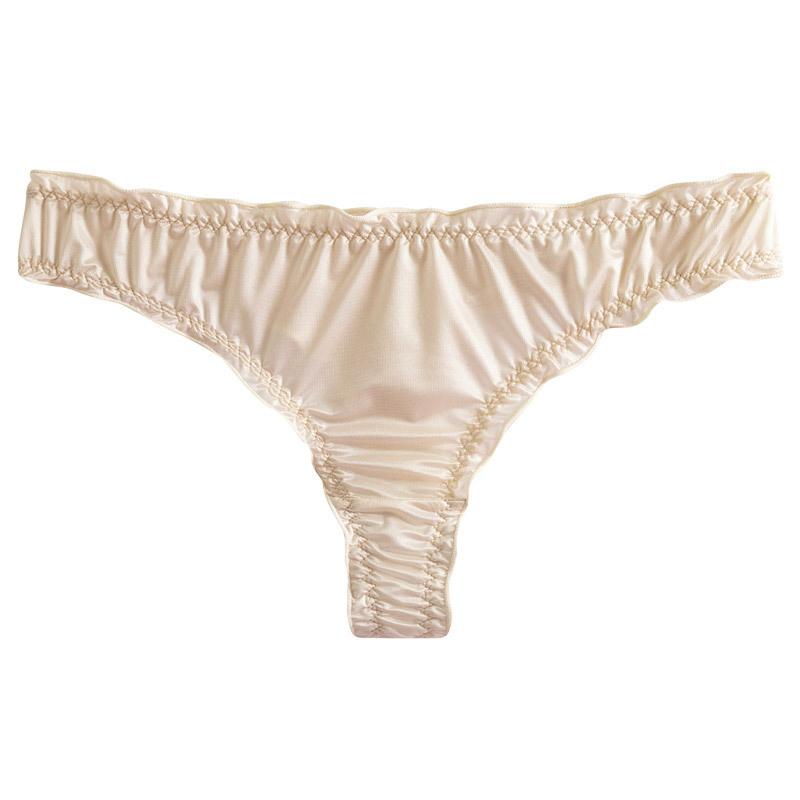 Сексуальные тонкие бесшовные трусики для женщин, стринги из ледяного шелка, сексуальное женское нижнее белье, трусы для девочек