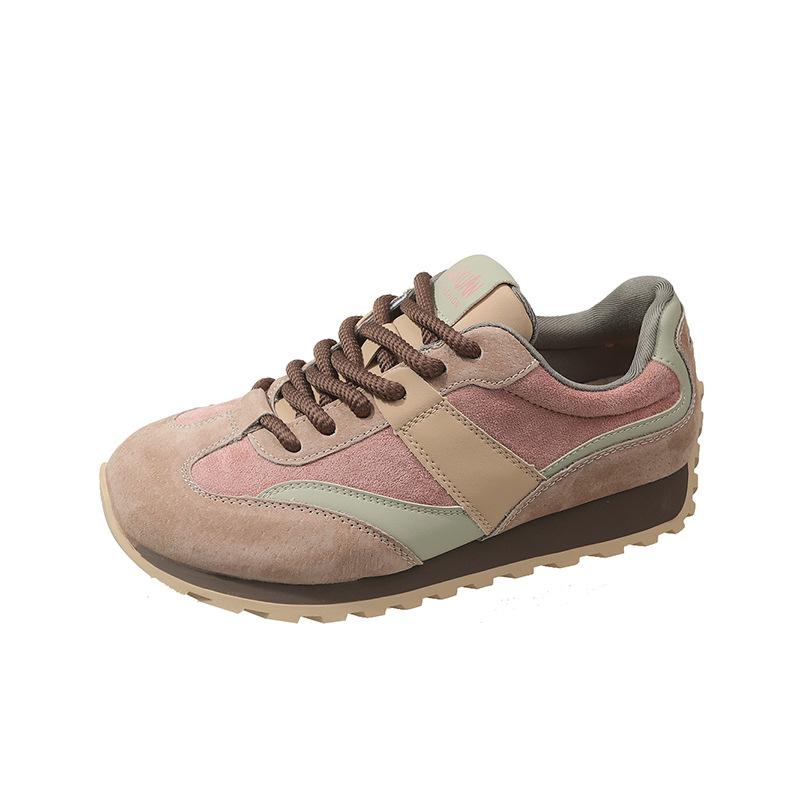 Платформа повседневный шикарный универсальный платформа папины туфли женские 2025 новые осенние ретро студенческие легкие кроссовки