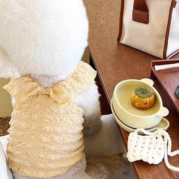 Одежда для домашних собак Жилет Весна и Осень Тонкий Кот Померанский шпиц Маленький щенок Тедди