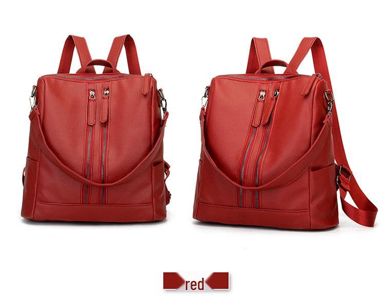 Женский рюкзак в корейском стиле 2024: Трендовый, Вместительный, Мягкая кожа для повседневных выходов и путешествий
