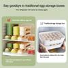 Large Capacity Automatic Egg Roller Slide Organizer Refrigerator Egg Storage Box  Kitchen