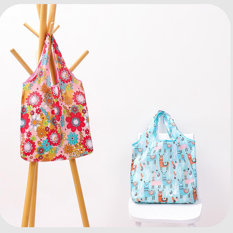 Многоразовые сумки для покупок, складные сумки для продуктов с сумкой на молнии