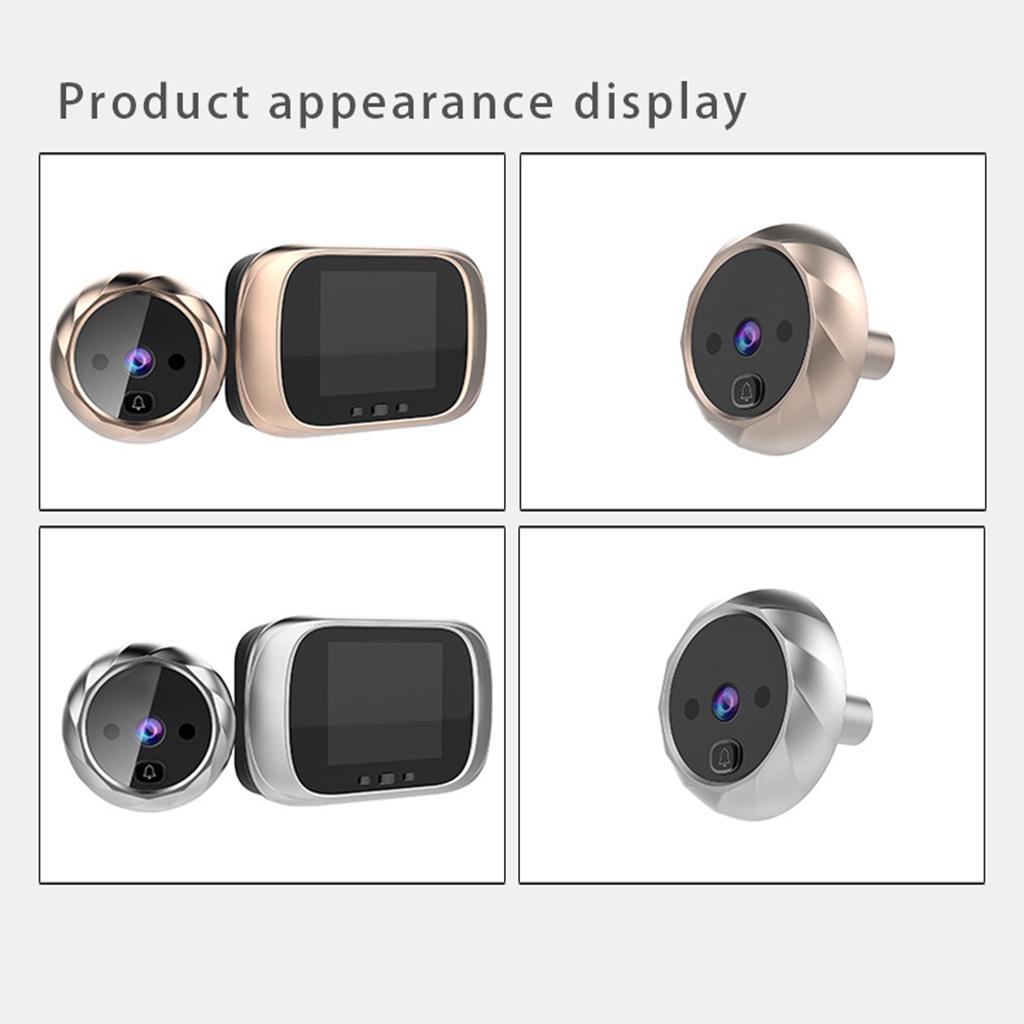 2,8-дюймовый цветной ЖК-экран, цифровой дверной звонок с углом обзора 90 градусов, электронный глазок, камера ViewerAA