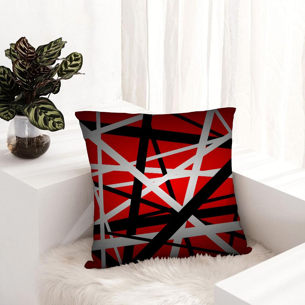 V-Van H-Halen Rock Pillow Case Plush Fabric Soft Pillowcase Double Sided Print Cushion Cover Household Gifts