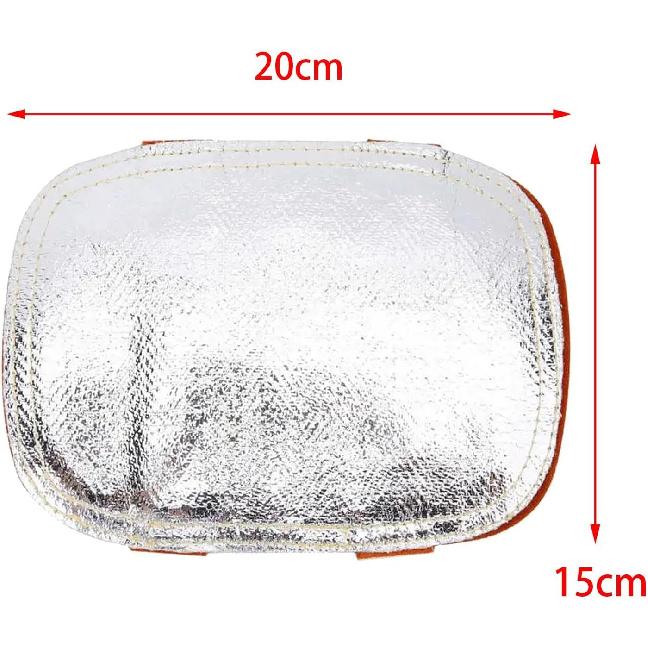 Сварочная накладка на руку, Алюминизированный высокотемпературный защитный экран для сварщика, печи, промышленного котла, резки, плавки, кемпинга