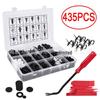 435-Piece Car Fasteners Set for Ford & Chrysler - 19 Types Included