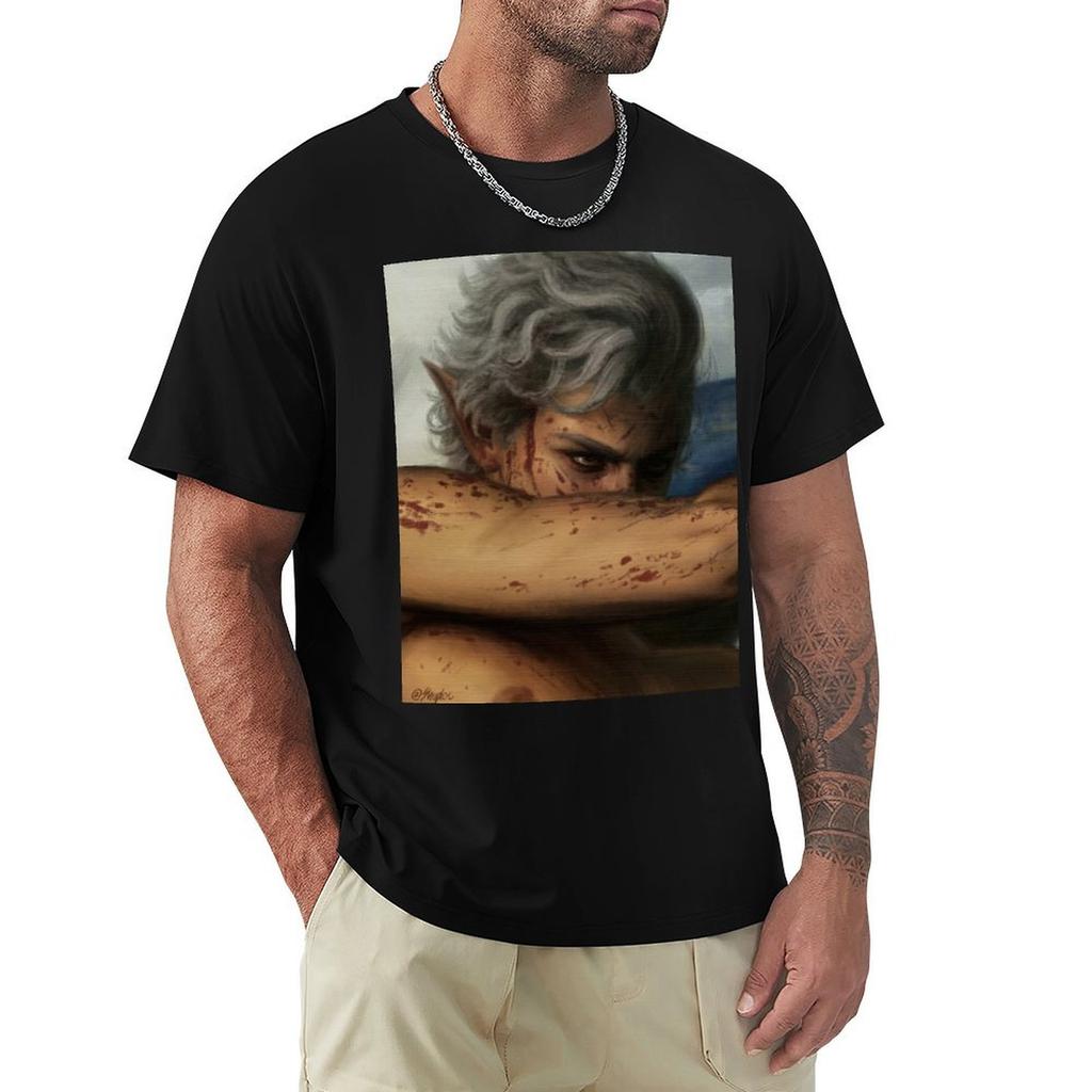 The Pale Elf Astarion Tshirt Breathable Workout Short Sleeve Top