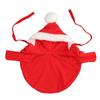 Pet Christmas Cloak Warm Soft Skin Friendly Cute Hooded Dog Cape Apparel for Puppy Cat Red L