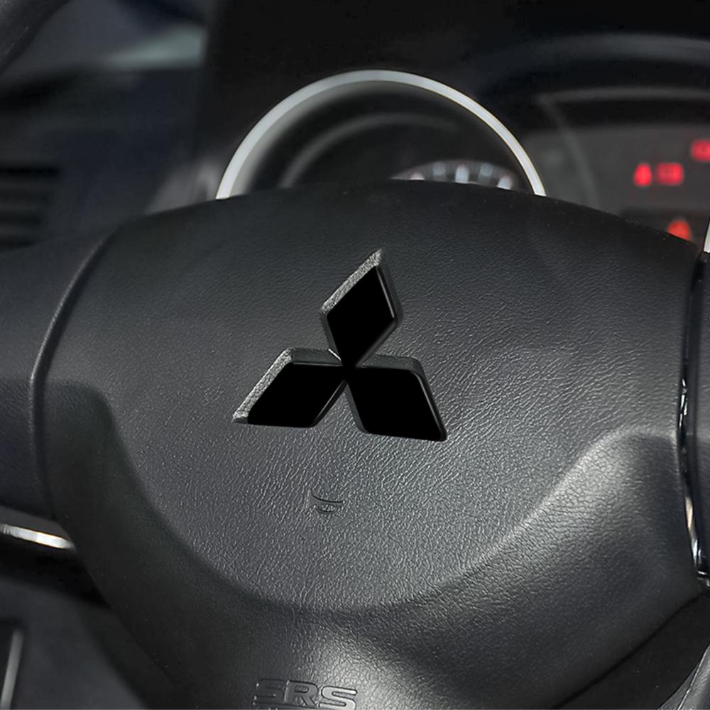 Автомобильные Декоративные Наклейки на Руль из ABS Значок Автоаксессуары Для Mitsubishi 9 Ralliart X EX ASX L200 Colt Outlander Lancer