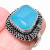 Blue Chalcedony Gemstone 925 Sterling Silver Jewelry Ring Size 7 S7n46