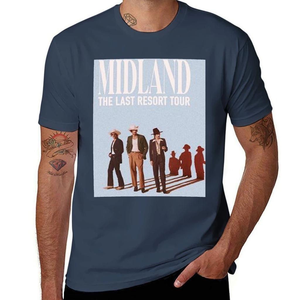 Midland The Resort Tour TShirt Gym Exercise Short Sleeve TShirt