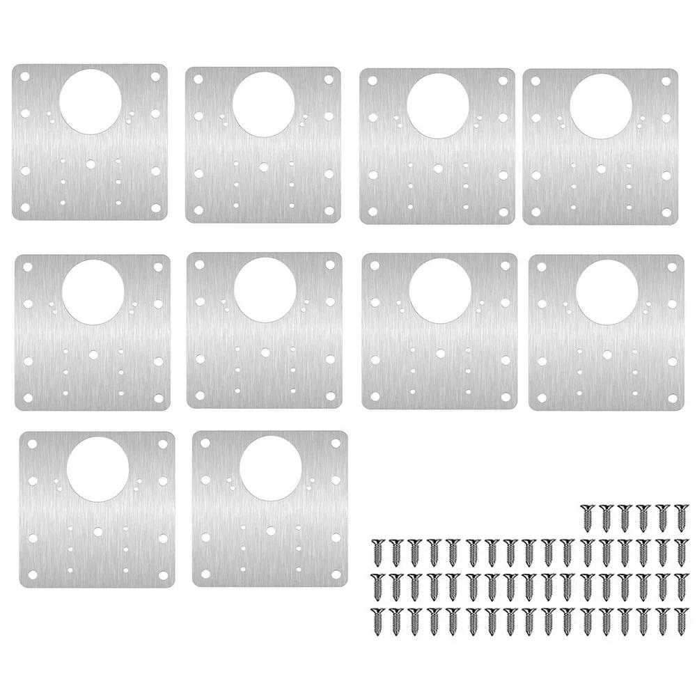 2/4/10 шт. Набор пластин для ремонта петель шкафа, ремонт петель, монтажные пластины для крепления дверных петель шкафа с винтами, мебельная фурнитура