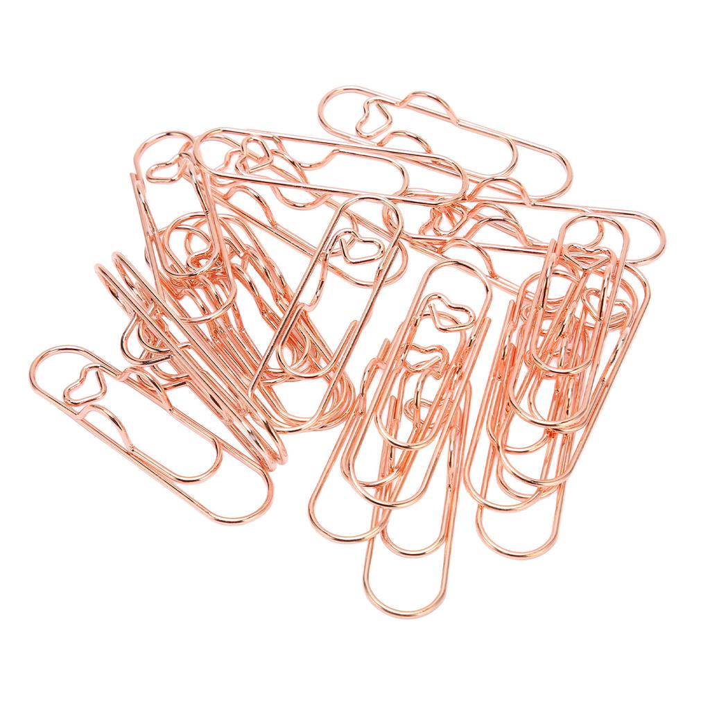 20pcs Pen Clips Metal Bookmark Paper Clip Stationery Tool Pen Holder Clips for Notebooks Book  