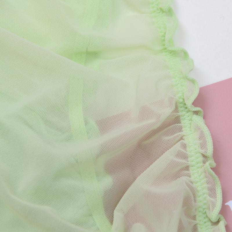 3PCS/Set Women Sexy Lace Lingerie Temptation Low-waist Panties Fruit Ins Embroidery Transparent Briefs Seamless Sweet Underwear