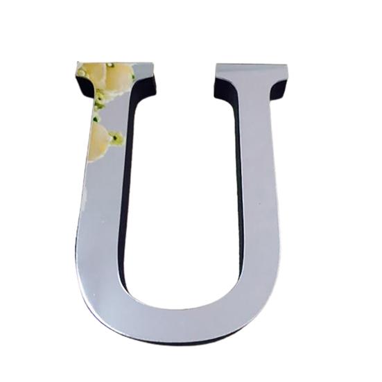 Популярные свадебные английские любовные письма домашний декор 3D зеркальные настенные наклейки алфавит рождественский декор ARI