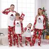 Men's Christmas Parent-Child Suit Round Neck Long Sleeve Plaid Christmas Homewear Suit
