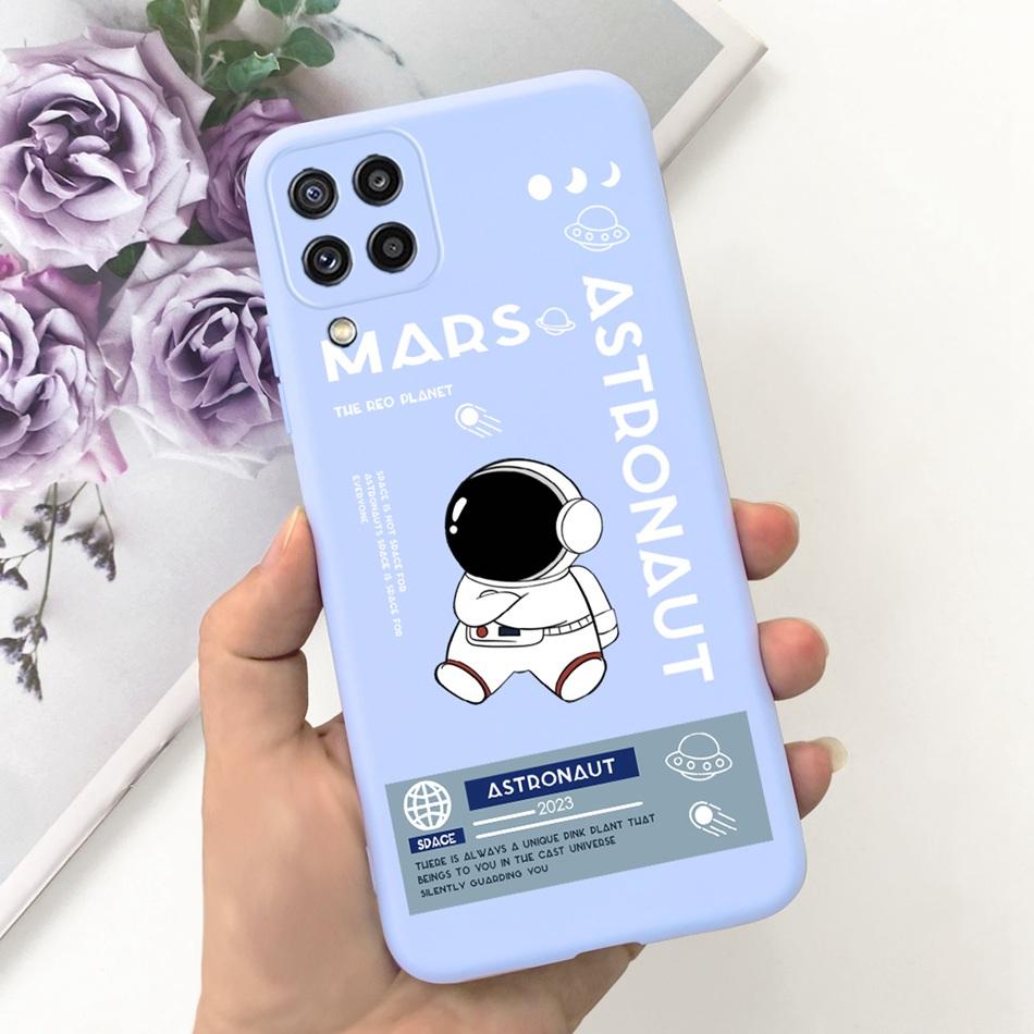 Чехол для телефона Samsung Galaxy M22 Samsung M22 F22 SM-M225F E225F Милый Мультяшный Кот Конфетный Цвет Мягкий Силикон Задняя Крышка Телефона