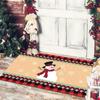 Рождественский приветственный коврик для входа Декор Ковры для кухни и прихожей Ковры для ванной комнаты Нескользящий коврик для ног Коврик для гостиной Рождественское украшение