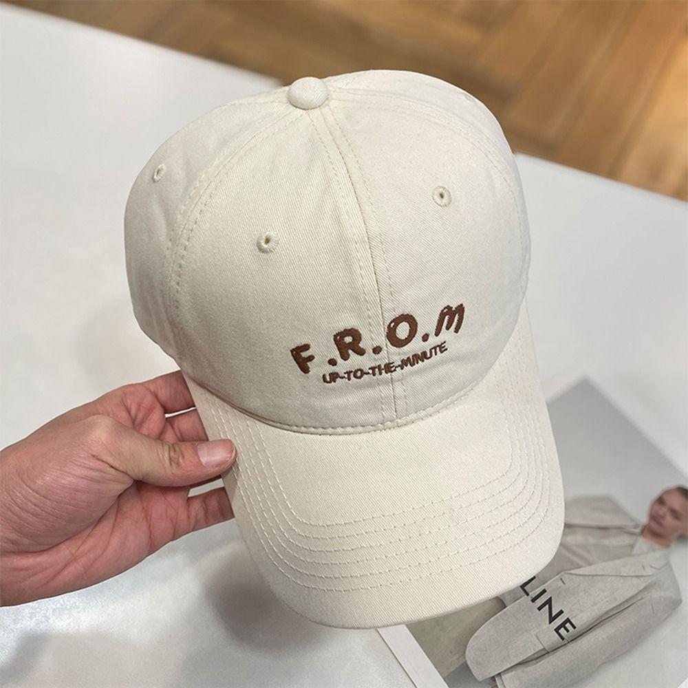 Embroidered Sun Hat Show Face Small Duck Tongue Cap Fashion Baseball Hat