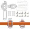 1 Set Weather Resistant Outdoor Light Hanger Clip Light Hanging Clip  Cable Management