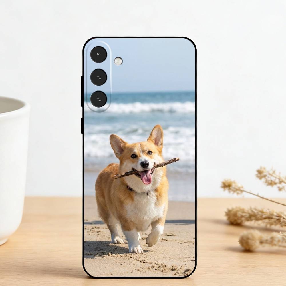 C-Corgi D-Dog Чехол для телефона Samsung Galaxy A73,A72,A71,A70,A53,A52,A51,Другие Мягкий Черный Чехол