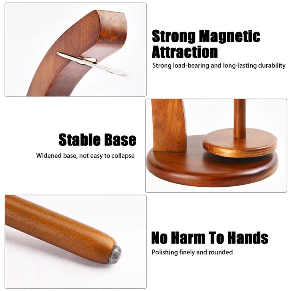 Rotating Wooden Yarn Holder Spinning Yarn Stand Knitting Tool Thread Spool Crochet