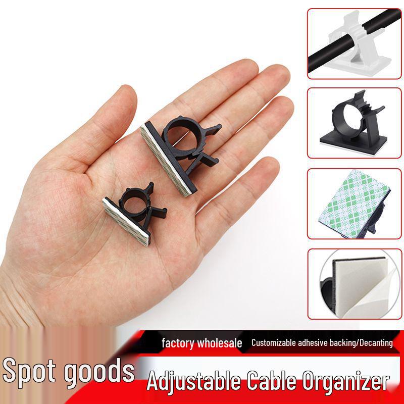 Adjustable Nylon No-Punch Power Cord Clip - Large Cable Tie AP0810