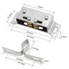 Double Roller Catch Magnetic Cabinet Catches Stainless Steel Touch Bead Cupboard Magnetic Latch Furniture Wardrobe Door Hardware