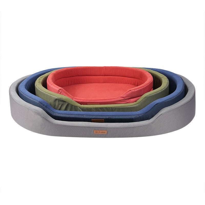 Washable Dog Bed With Thick Fleece Padding All Season Pet Nest Large Dogs Comfortable Sleeping Mat