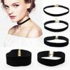 Goth Black Velvet Choker Necklaces Gothic Style Rope Women Neck Decoration Chocker Jewelry On The Neck Collar For Girl Kpop